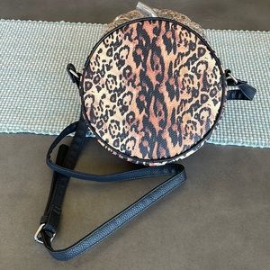 Brand New Mix No. 6 Animal Print Round Crossbody Purse